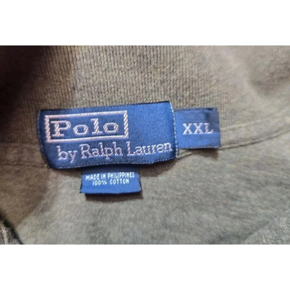 Polo‎ Ralph Lauren Men's Long Sleeves Polo Shirt  XXL Cotton  Green